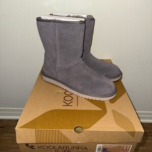 Koolaburra by UGG Charcoal Suede Ankle Boots